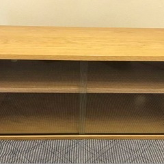 部品紛失あり】無印良品 ユニットシェルフ用・ボックス・ガラス引き...