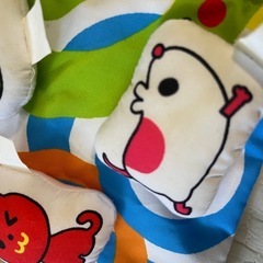 しましまぐるぐる＋にこにこ　布絵本と歯固め付きの画像