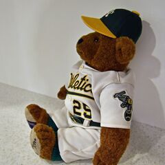 ●クーパーズタウンベアー●アスレチックス　1993　テディベア　相模原●cooperstown bears●オークランド●限定●の画像