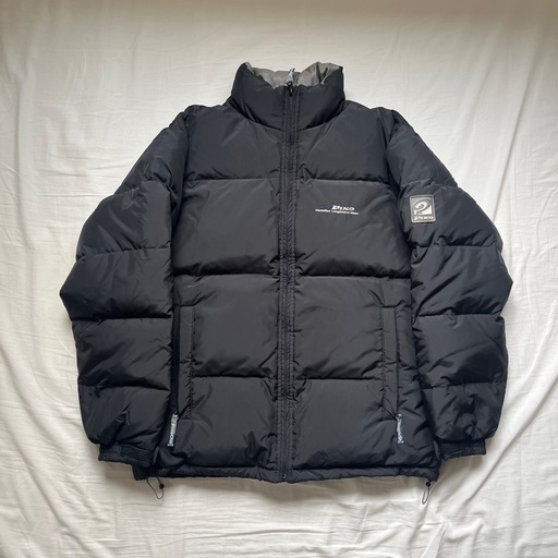 ☆90年代☆ ピコ ダウンジャケット ロゴ 肉厚 ブラック Lサイズヴィンテージ