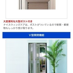《高級》玄関網戸 Nice Wind's Door ステンカラー(シルバーベージュ) マンション用　内法 W800 H2000の画像