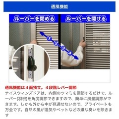 《高級》玄関網戸 Nice Wind's Door ステンカラー(シルバーベージュ) マンション用　内法 W800 H2000の画像