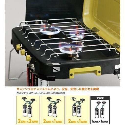 新品未使用SOTO  THREE BURNER 