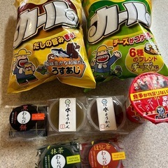 6月30日まで　和菓子とスナック菓子のセット