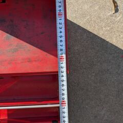 3段工具箱(レッド)の画像