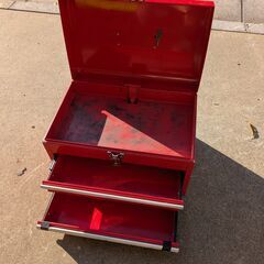 3段工具箱(レッド)の画像