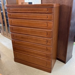 T2506-190 府中家具 整理タンス チェスト 8段 上下分...