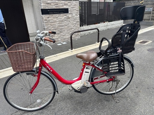 引き取り限定】【大阪府枚方市】電動自転車チャイルドシート付き