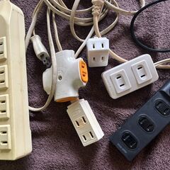 延長コード　電源タップ　３M４口　３M３口　１M３口　６setの画像