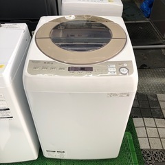 地域限定送料無料美品【 SHARP 】シャープ 洗濯5.5㎏/乾燥3.5