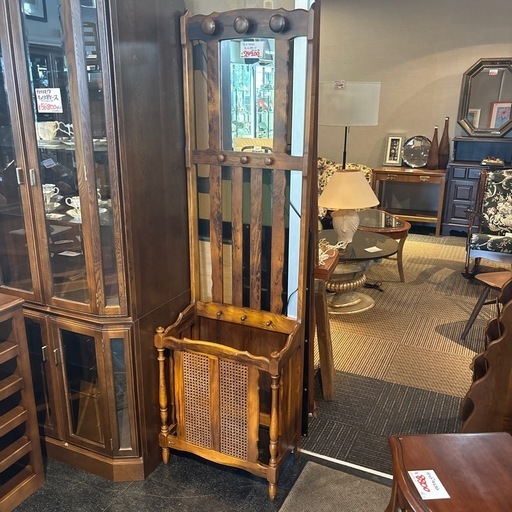 楽天市場】【中古】 カリモク 傘立て 木製 ブラウン オールド