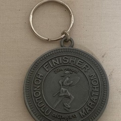 95年与論島マラソン完走メダル　　ホノルルマラソン20年記念メダルの画像