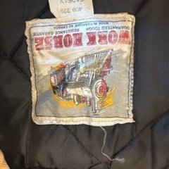 WORK HORSE フード付きジャケット ブラウンの画像