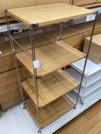 【トレファクマーケット久喜店】無印良品　4段ユニットシェルフ