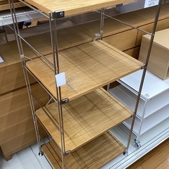 【トレファクマーケット久喜店】無印良品　4段ユニットシェルフ