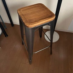 アイアンチェア　ハイチェア　メタル　 インダストリアル