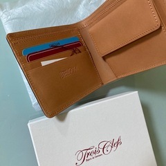 最高品　日本製　本革　トワクレ　二つ折財布　コードバン　ブラック　表面　馬革（コードバン）　中側　牛革 の画像