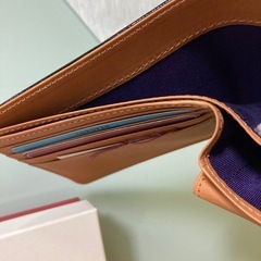 最高品　日本製　本革　トワクレ　二つ折財布　コードバン　ブラック　表面　馬革（コードバン）　中側　牛革 の画像
