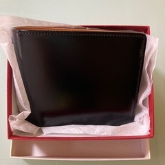 最高品　日本製　本革　トワクレ　二つ折財布　コードバン　ブラック...