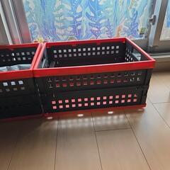 折りたためるコンテナボックス　3つ