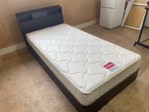 061612シングルサイズベッドフレーム・マットレスセット