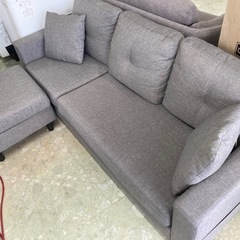 オットマン付き　3人掛けソファ　中古　リサイクルショップ宮崎屋　...