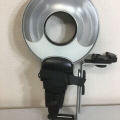 【🍀美品】Canon フラッシュ スピードライトストロボ + リングライトの画像