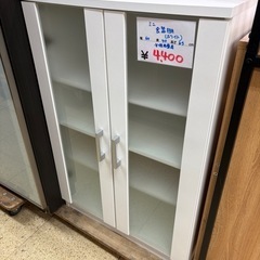 《リユースマン倉敷》ミニ食器棚ホワイト キッチン収納 棚