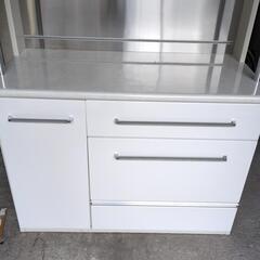 ★新入荷 食器棚 大型 大容量 キッチンキャビネット キッチンラック キッチン収納 食器収納 収納棚 カップボード カップボード キッチンボード ガラス扉の画像