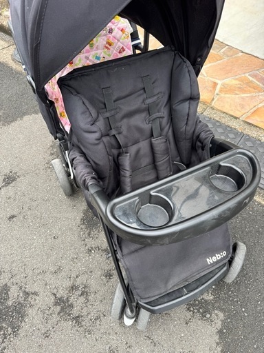 ネビオ 二人乗り 2人乗り ベビーカー 軽量 折りたたみ ドリンクホルダー 大型幌 小回り 2歳半 3歳 4歳 双子 兄弟 姉妹 アミ
