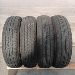 145/80R12 　145R12 8PR　アルミ　タイヤ4本セット　No.231 　軽トラック等の画像