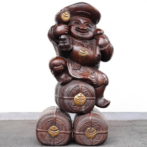 楽天市場】縁起物 置物 七福神〔大黒天〕シルキーゴールド 日本