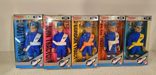 ●5点セット(^^♪●バンダイ　サンダーバード　ソフビ　フィギュア　ヴィンテージ●相模原　横浜●