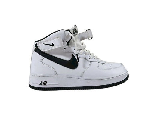 【美品】NIKE エアフォース1 ミッド ホワイト×ブラック 27.5cm 箱付き！
