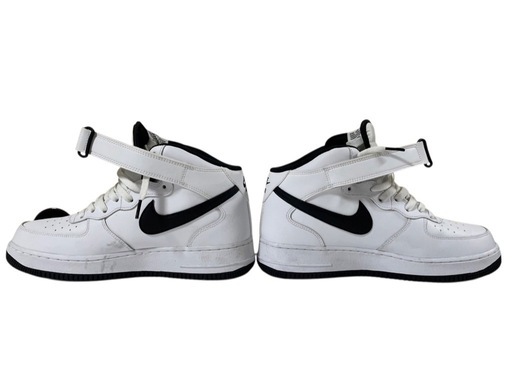 【美品】NIKE エアフォース1 ミッド ホワイト×ブラック 27.5cm 箱付き！
