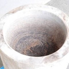 NA9688 臼　うす　欅　けやき　餅つき　蔵出し　古民具　古材　重量56.6kg　の画像