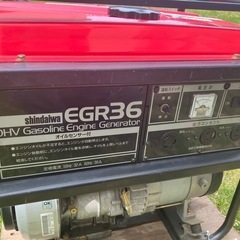 新ダイワEGR36 大容量発電機使用少ないリコイル一発始動　工事現場や災害に備えて！の画像