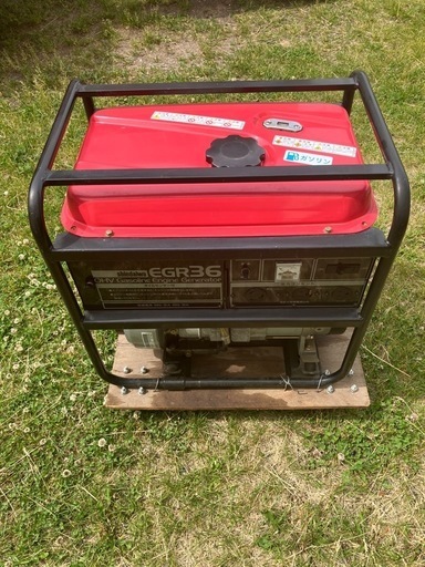 冬の災害にも！新ダイワEGR36 大容量発電機使用少ないリコイル一発始動　工事現場でもバッチリ！