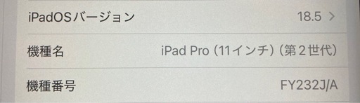 【6/29更新】Apple iPad Pro 11インチ (第２世代)  Wi-Fi 128GB スペースグレイ (整備済み品)(美品