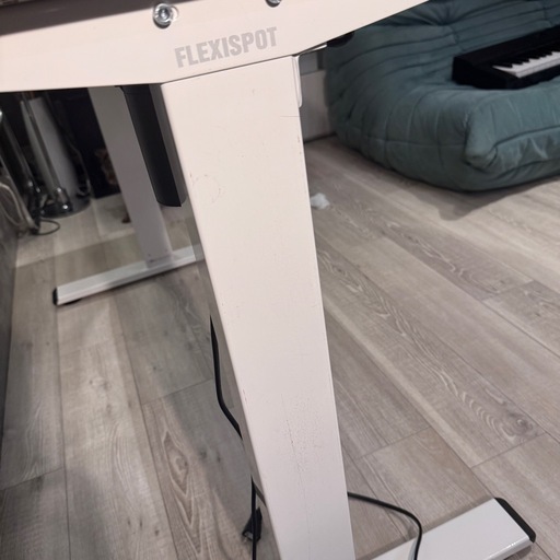 FLEXISPOT レアカラー！ホワイトウッド  120〜60cm 昇降デスク