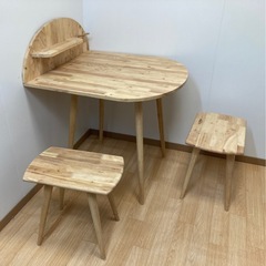 テーブル+イス2脚セット