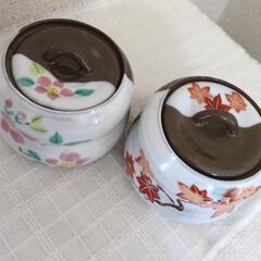 たち吉 花錦 蓋物  2個の画像