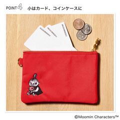 ♪未開封品♪　ムーミン取り外せるストラップ付き　刺繡入り　ポーチセットの画像