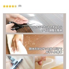 ニトリ　透明キッチンマットの画像