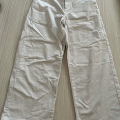 無印良品　白ワイドパンツ　M