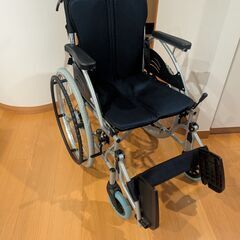 ケアテックジャパン 自走式 アルミ製 折りたたみ 車椅子 ハピネ...