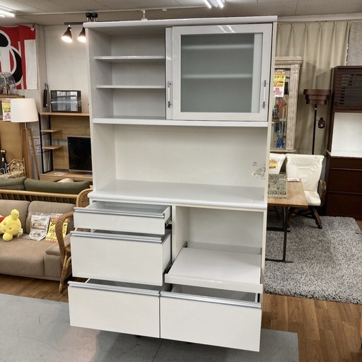 ジモティー限定価格！S764 ⭐ CRAFT KOGA クラフトコガ キッチンボード 120OPポセイドン 幅119cm USED 綺