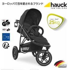 ドイツ製hauck Rapid3 三輪ベビーカー 美品 直接引き...