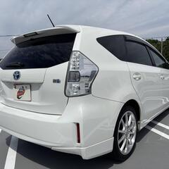 神奈川【自社ローン】保証人無可★全国対応★プリウスα【Sツーリングセレクション】車検2年付/社外18インチAW/Bluetooth/8インチナビ/TV/DVD再生/フルフラットシート/フォグ/バックカメラ/フルフラットシート/ETCの画像