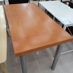 リユースのサカイ栃木店★ジモティ割あり★  デスク 赤茶×シルバ...